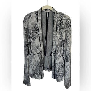 Soft blue and gray modal cardigan M